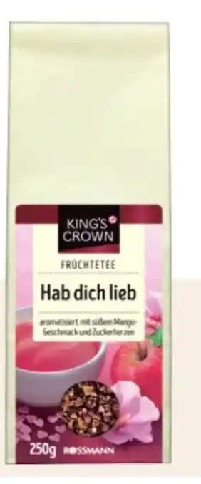 Rossmann King's Crown Früchtetee Angebot