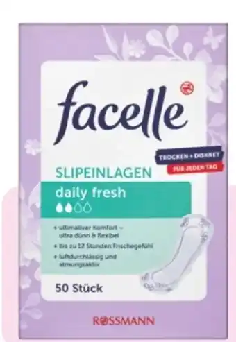 Rossmann Facelle Slipeinlagen Daily Fresh Angebot