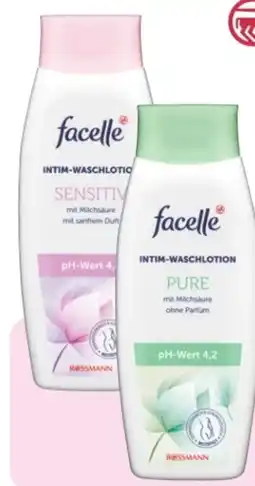 Rossmann Facelle Intimwaschlotion Sensitive Angebot