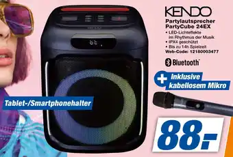 expert Techno Land KENDO Partylautsprecher PartyCube 24EX Angebot