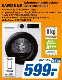 expert Techno Land SAMSUNG Wärmepumpentrockner DV8TCGC2B0EX Angebot