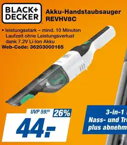 expert Techno Land BLACK+ DECKER Akku-Handstaubsauger REVHV8C Angebot