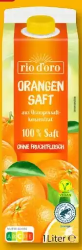 Aldi Süd rio d'oro Orangensaft Vegan Angebot