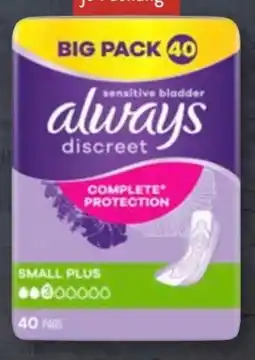 Aldi Süd Always Discreet Small Plus Big Pack Angebot