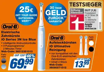 expert Techno Land Oral-B Elektrische Zahnbürste iO Series 3N Ice Blue Angebot