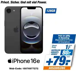 expert Techno Land Apple iPhone 16e Angebot