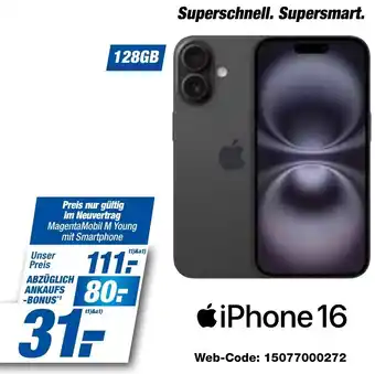 expert Techno Land Apple iPhone 16 Angebot