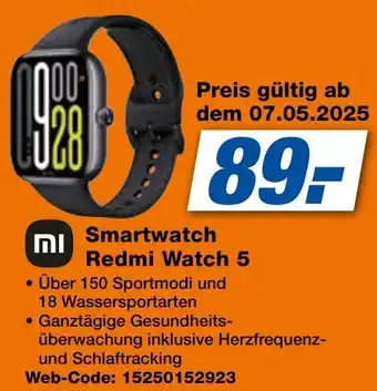 expert Techno Land Smartwatch Redmi Watch 5 Angebot