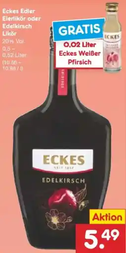 Netto Marken-Discount Eckes Edler Eierlikör oder Edelkirsch Angebot