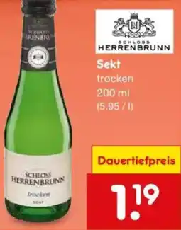 Netto Marken-Discount SCHLOSS HERRENBRUNN Sekt Angebot