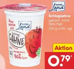 Netto Marken-Discount GUTES Land Schlagsahne Angebot