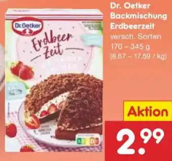 Netto Marken-Discount Dr. Oetker Backmischung Erdbeerzeit Angebot