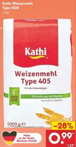 Netto Marken-Discount Kathi Weizenmehl Type 405 Angebot