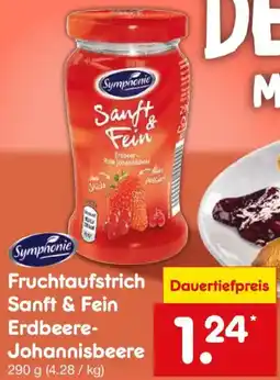 Netto Marken-Discount Symphonie Fruchtaufstrich Sanft & Fein Erdbeere Johannisbeere Angebot