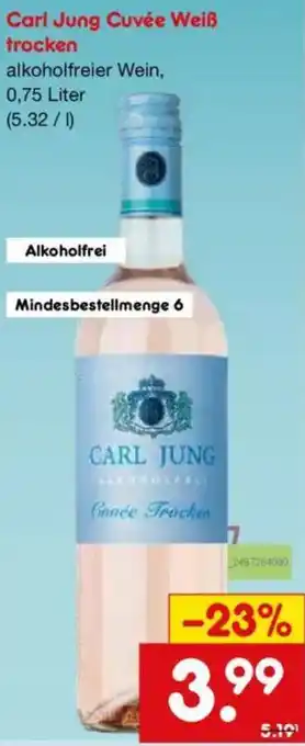 Netto Marken-Discount Carl Jung Cuvée Weiß trocken Angebot
