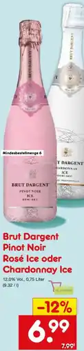 Netto Marken-Discount Brut Dargent Pinot Noir Rosé Ice oder Chardonnay Ice Angebot