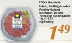 inkoop Edeka Herzstücke Edel, Geflügel oder Pfeffer Salami Angebot