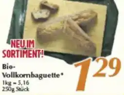 inkoop Bio Vollkornbaguette Angebot