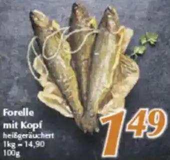 inkoop Forelle mit Kopf Angebot