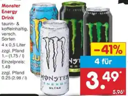 Netto Marken-Discount Monster Energy Drink Angebot