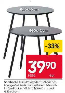 Rusta Satztische paris Angebot