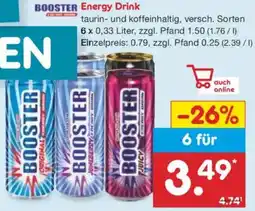 Netto Marken-Discount BOOSTER Energy Drink Angebot