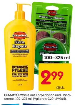 Rusta O'keeffe's skin repair oder working hands Angebot