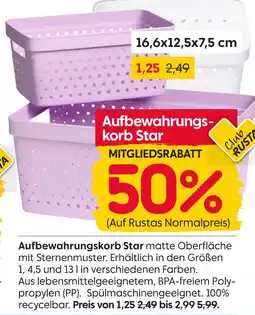 Rusta Aufbewahrungskorb star Angebot