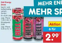 Netto Marken-Discount Hell Energy Drink Angebot