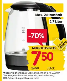 Rusta Wasserkocher ekg19 Angebot