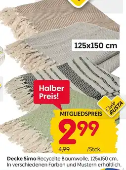 Rusta Rusta decke sima Angebot