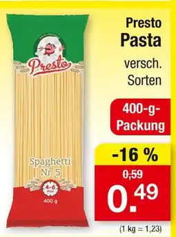 Zimmermann Presto pasta Angebot