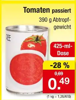 Zimmermann Tomaten passiert Angebot
