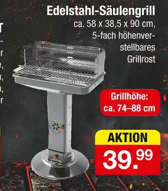 Zimmermann Edelstahl-säulengrill Angebot