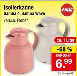 Zimmermann Emsa isolierkanne samba o. samba wave Angebot