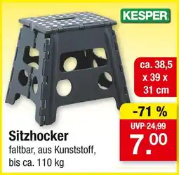 Zimmermann Kesper sitzhocker Angebot