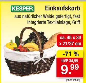 Zimmermann Kesper einkaufskorb Angebot