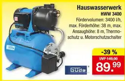 Zimmermann Güde hauswasserwerk hww 3400 Angebot