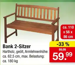 Zimmermann Bank 2-sitzer Angebot