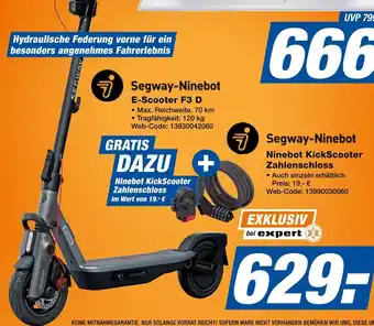 Expert Segway-ninebot e-scooter f3 d Angebot