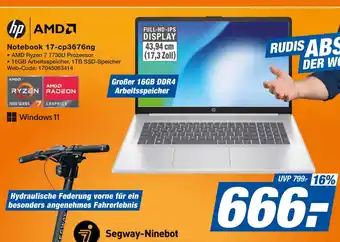 Expert Hp notebook 17-cp3676ng oder segway-ninebot Angebot