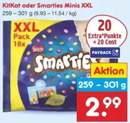 Netto Marken-Discount KitKat oder Smarties Minis XXL Angebot