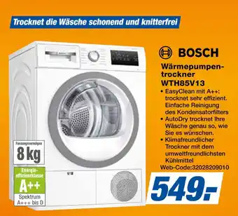 Expert Bosch wärmepumpentrockner wth85v13 Angebot