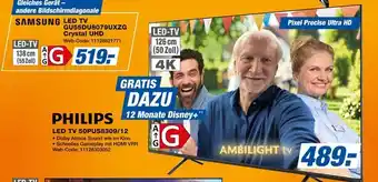 Expert Samsung oder philips led tv gu55du8079uxzg crystal uhd oder led tv 50pus8309/12 Angebot