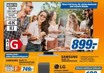 Expert Samsung qled tv gq65q80datxzg oder gq55q80datxzg Angebot