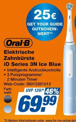 Expert Oral-b elektrische zahnbürste io series 3n ice blue Angebot