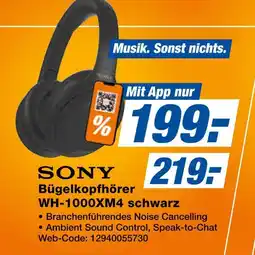 Expert Sony bügelkopfhörer wh-1000xm4 schwarz Angebot