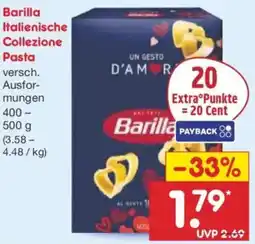 Netto Marken-Discount Barilla Italienische Collezione Pasta Angebot