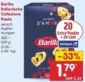 Netto Marken-Discount Barilla Italienische Collezione Pasta Angebot