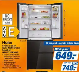 Expert Haier french door kühl-gefrierkombination hfr3718engb Angebot